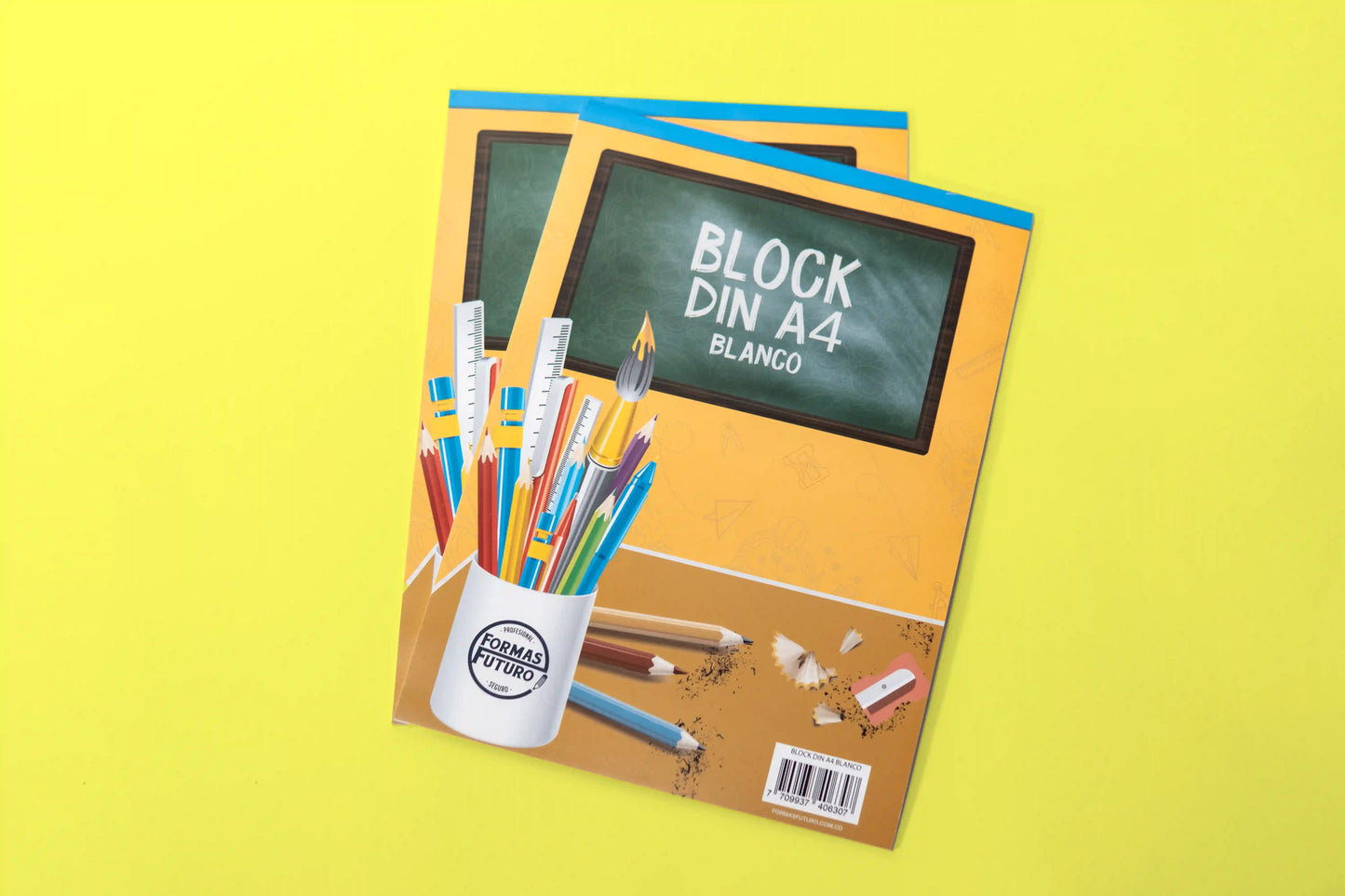 block din a4 blanco