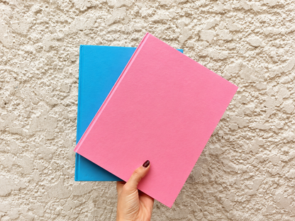 Cuaderno pasta dura en opalina con puntos