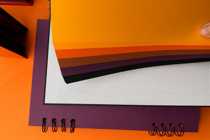 RAINBOW "NOCHE DE BRUJAS" 🌕 – Cuaderno creativo hecho con materiales recuperados ♻️ (Pack x2)