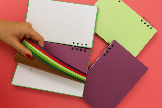 RAINBOW NAVIDEÑO🎄-Cuaderno creativo hecho con materiales recuperados ♻️ (Pack x2)