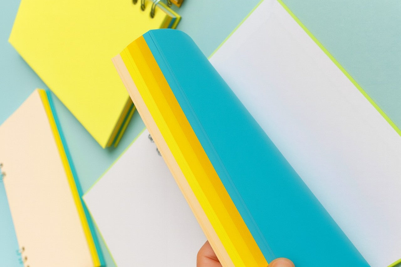 RAINBOW LIMONCELLO🍋 – Cuaderno creativo hecho con materiales recuperados ♻️ (Pack x2)