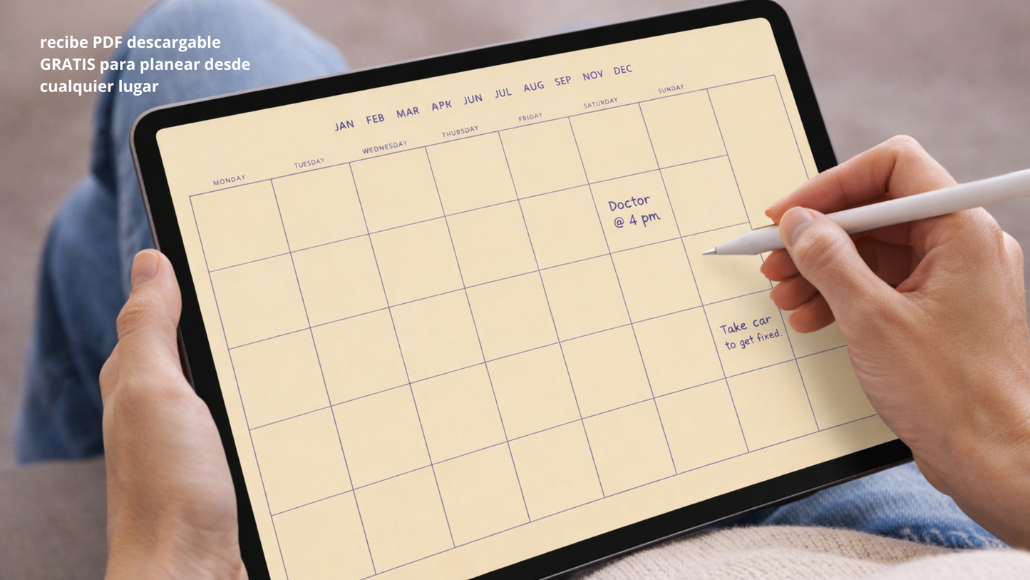 Kit Vuelta a la Rutina+Plantilla Mensual descargable GRATIS