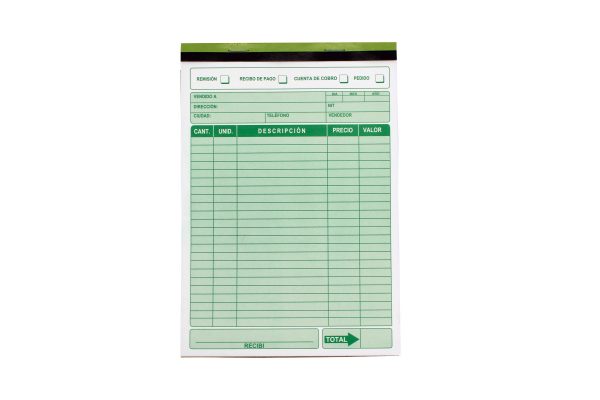 Cuenta de cobro autocopiante distribuidores de papeleria al por mayor