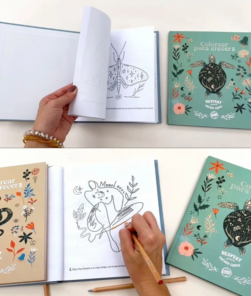 Los cuadernos para colorear son un regalo perfecto para gente creativa.